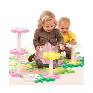 Напольные коврики-пазлы для детей: Развивающий 3d-пазл Flower Tessell - столик - Цветочная поляна (Тессел)