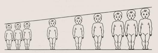 Физическое развитие детей. Процентное распределение детей по росту